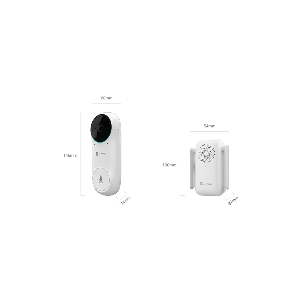 Kit de Videotimbre Inalámbrico EZVIZ DB2C con Sirena - Imagen 2