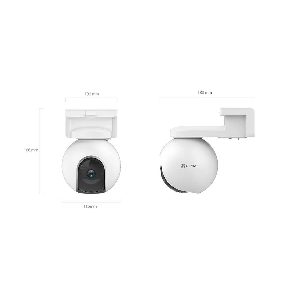 Cámara PT 4G a Batería EZVIZ EB8 2K con GPS - Imagen 2